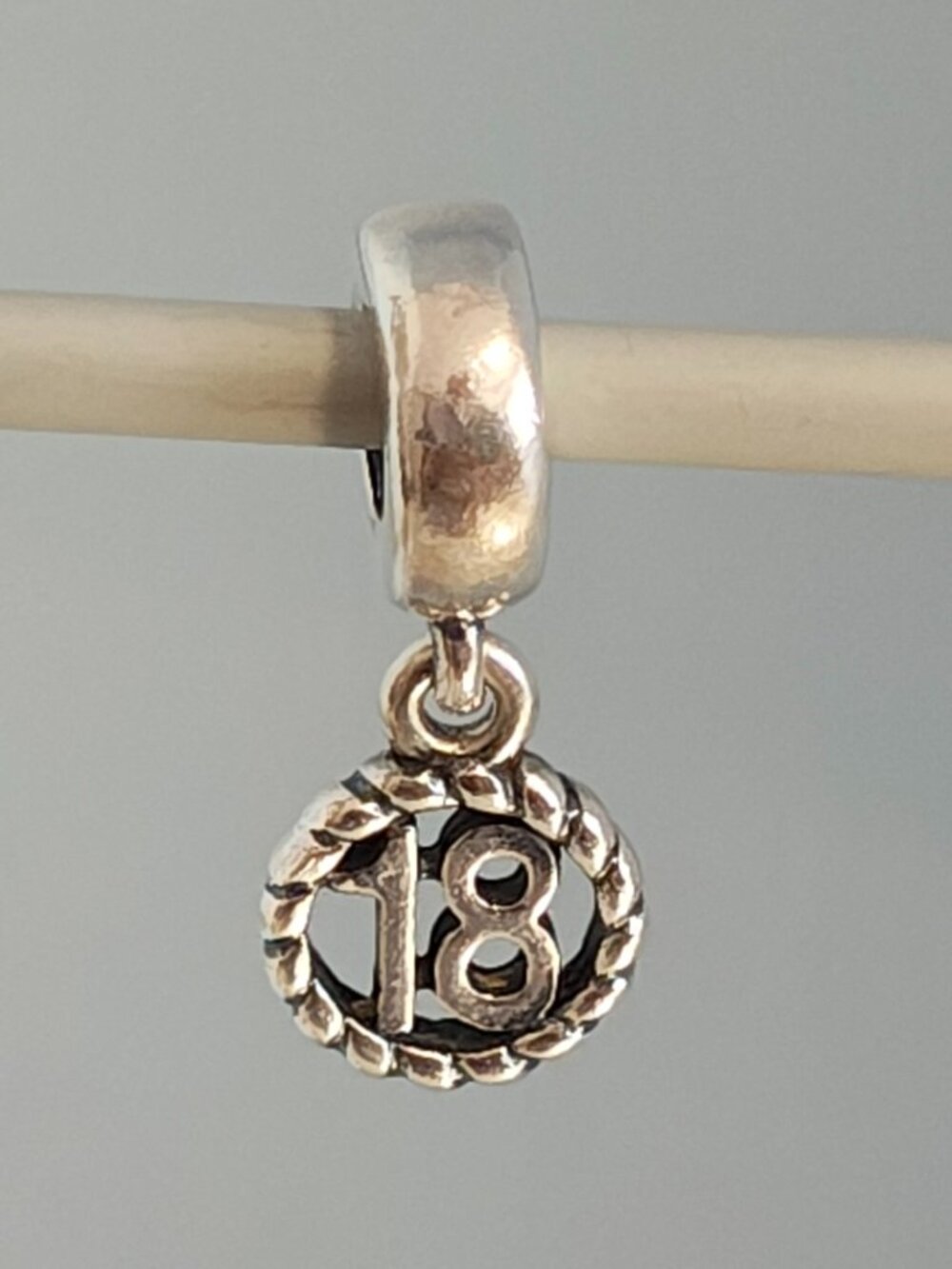 Pandora Retired 18th Birthday Dangle 790495 Retired Sterling Silver Charm